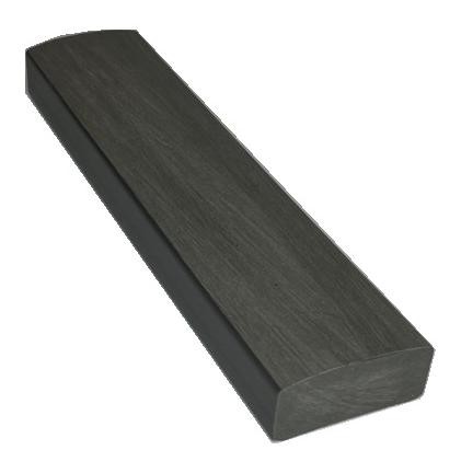 Лавочный брус Ecodecking Некст полнотелый брашированный 70х35 графит (под заказ) купить в Каменск-Шахтинском