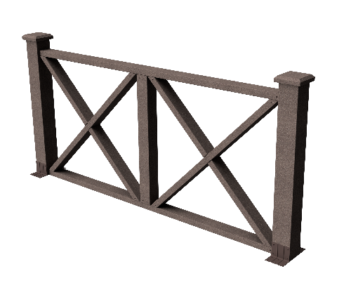 Ограждения декоративное ДПК GRINDERDECO Тауэр венге купить в Каменск-Шахтинском