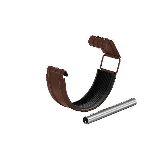 Водосток Aquasistem, система 125x90 - Соединитель желоба с резиновым уплотнителем RAL 8017 Коричневый купить в Каменск-Шахтинском