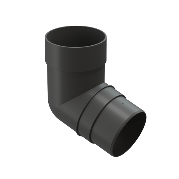 Колено 72˚ для водосточной трубы Docke Premium Графит купить в Каменск-Шахтинском