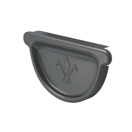 Водосток Aquasistem, система 150/100 -  Заглушка универсальная с резиновым уплотнителем RAL 7024 Тёмно-серый купить в Каменск-Шахтинском