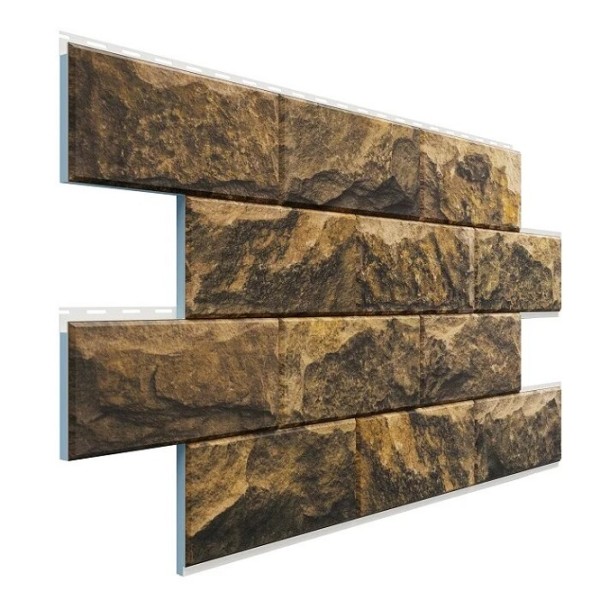 Фасадная термопанель Доломит Дагестанский камень Тигровый глаз купить в Каменск-Шахтинском