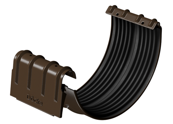 Соединитель желобов D125 Döcke STAL PREMIUM Каштан, (RAL 8017) купить в Каменск-Шахтинском