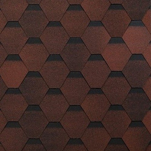 Гибкая черепица Shinglas, коллекция Оптима – Красный купить в Каменск-Шахтинском