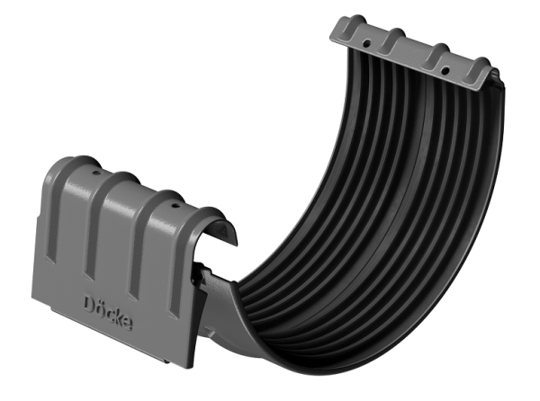 Соединитель желобов D125 Döcke STAL PREMIUM Графит, (RAL 7024) купить в Каменск-Шахтинском