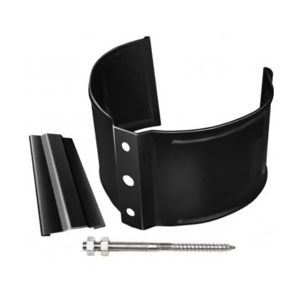 Водосток Grand Line 125x90 – Хомут трубы (на кирпич) RAL 9005 купить в Каменск-Шахтинском