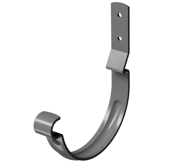 Карнизный крюк короткий (гнутый) D125 Döcke STAL PREMIUM Графит, (RAL 7024) купить в Каменск-Шахтинском