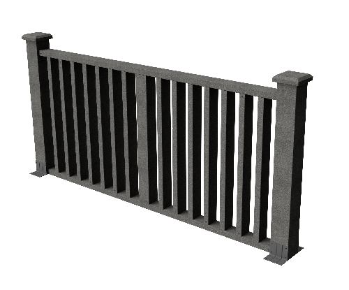 Ограждения декоративное ДПК GRINDERDECO Риальто серый базальт купить в Каменск-Шахтинском