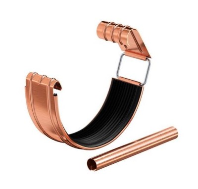 Водосток Aquasistem, система 150/100 - Соединитель желоба с уплотнителем медный