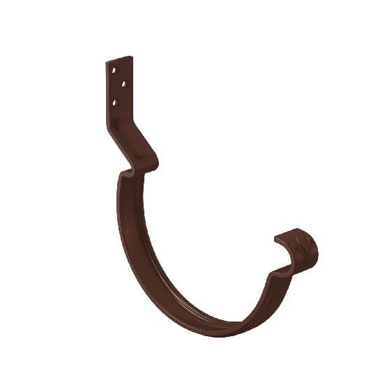 Водосток Aquasistem, система 125x90 - Крюк крепления желоба короткий RAL 8017 Коричневый купить в Каменск-Шахтинском