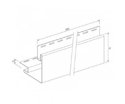 Внешний угол для винилового сайдинга VOX STANDART