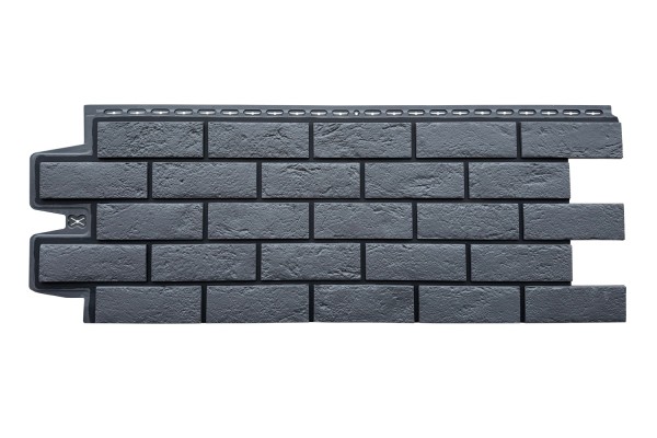 ФП Grand Line состаренный кирпич премиум Графит (шов RAL 9005) купить в Каменск-Шахтинском