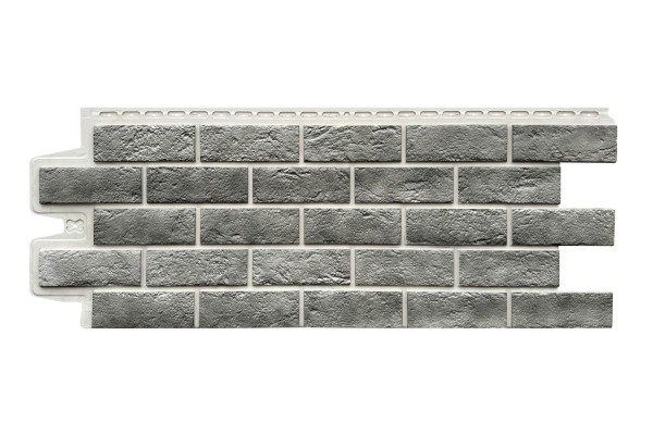 Фасадная панель Grand Line Состаренный кирпич Элит гранит, ШОВ белый купить в Каменск-Шахтинском