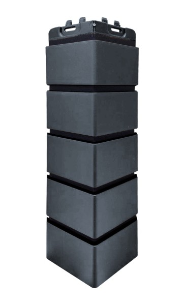 Угол Grand Line состаренный кирпич премиум Графит (шов RAL 9005) купить в Каменск-Шахтинском