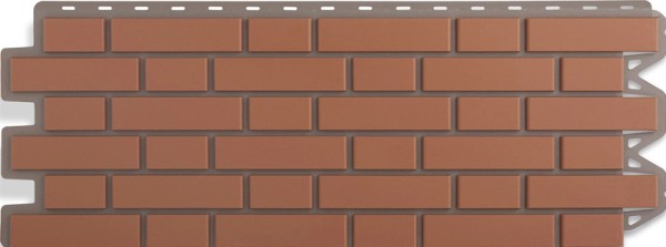 Фасадная панель Альта-Профиль, Кирпич Клинкерный, Красный купить в Каменск-Шахтинском