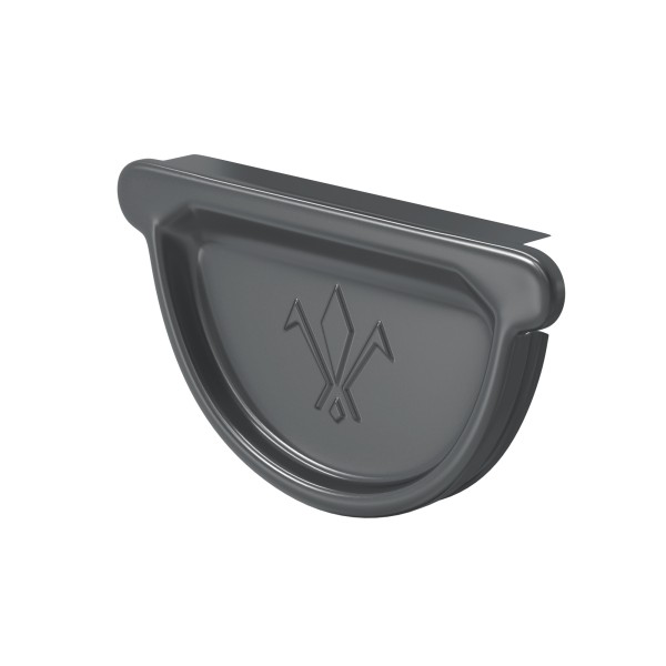 Водосток Aquasistem, система 125x90 - Заглушка универсальная с резиновым уплотнителем RR 23 Маренго купить в Каменск-Шахтинском