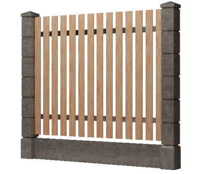 Заборная доска GRINDERDECO, ДПК, шлифованная Песчаник