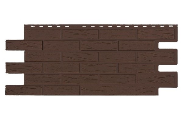 Фасадная панель T-Siding Кирпич Саман Эко Браун купить в Каменск-Шахтинском