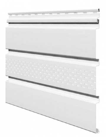 Софит ламинированный VOX UNICOLOR с центральной перфорацией, Белый купить в Каменск-Шахтинском