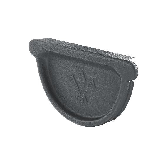 Водосток Aquasistem, Система 150/100 - Заглушка желоба универсальная с резиновым уплотнителем RR 23 Маренго matt купить в Каменск-Шахтинском