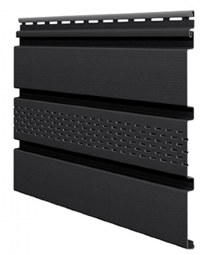 Софит ламинированный VOX UNICOLOR с центральной перфорацией, Графит купить в Каменск-Шахтинском