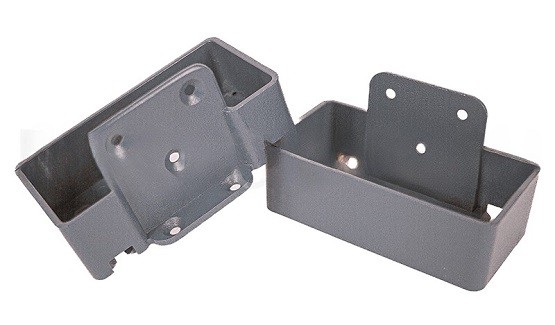 Крепление перил прямое из алюминия GardenParkett Серый купить в Каменск-Шахтинском